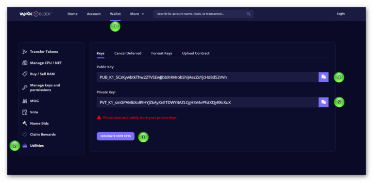 WAX Blockchain Explorer