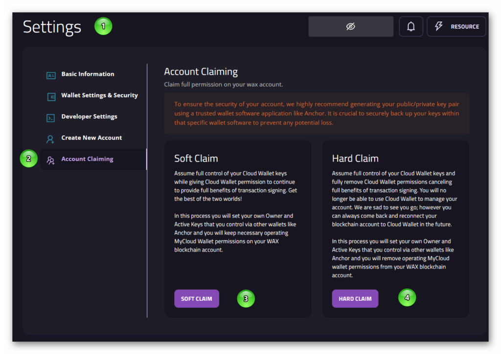 My Cloud Wallet Account Claiming